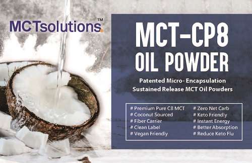 MCT-CP8 Oil Powder for instant energy, keto friendly and zero net carb 
